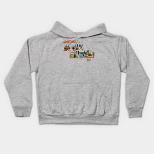 Greetings from Fall River Massachusetts Kids Hoodie